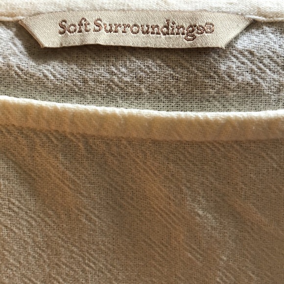 SOFT SURROUNDINGS Gauge Top Only. 100% cotton. Size 14 - Picture 8 of 10